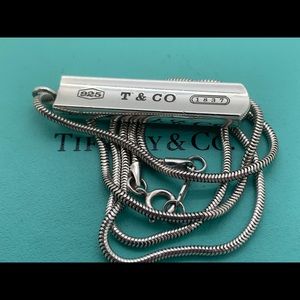 Tiffany&co 925 T& CO. Tag On 18 Inches Chain